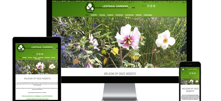 Webking portfolio Leefdaal Gardens