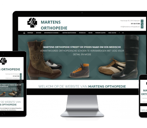 Webking portfolio Martens Orthopedie