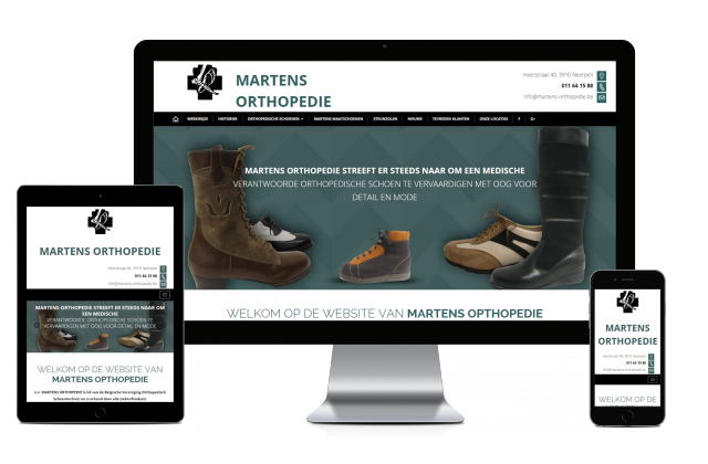 Webking portfolio Martens Orthopedie