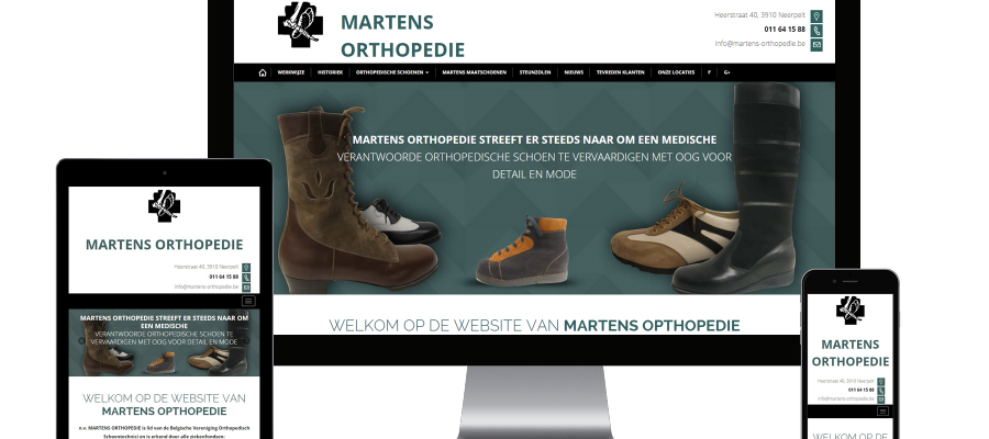 Webking portfolio Martens Orthopedie